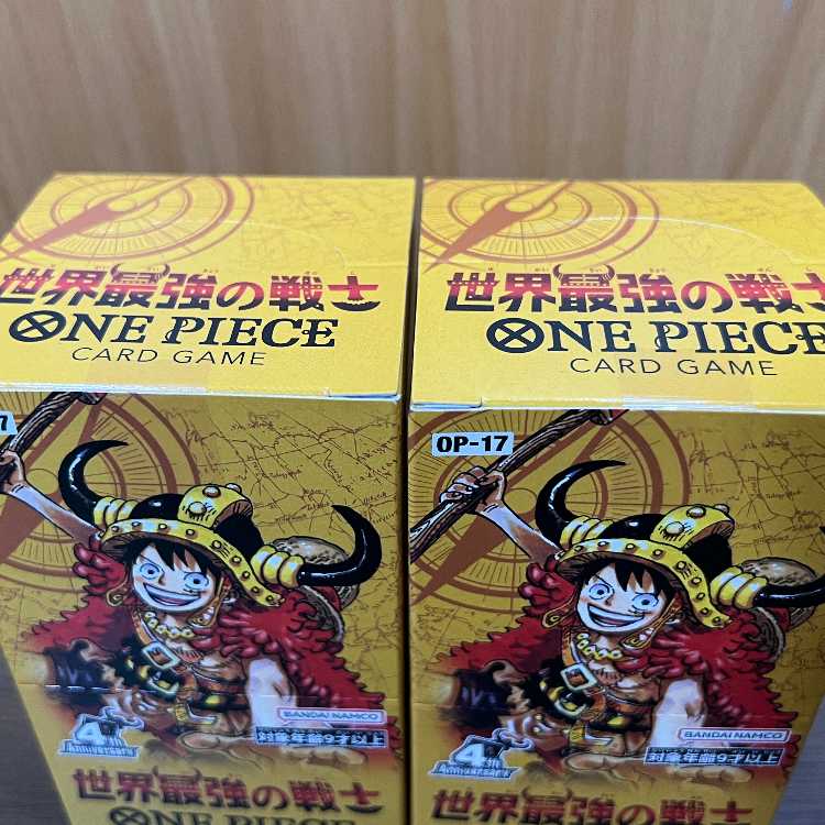 世界最強の戦士 未開封BOX ワンピースカードゲーム 2BOX