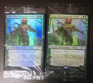 MTG  FOIL 世界を揺るがす者、ニッサ  未開封2枚