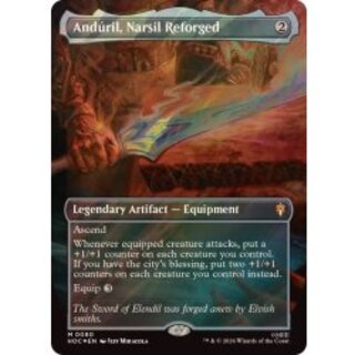 (サージFOIL)ナルシルの再鍛、アンドゥーリル/Anduril, Narsil Reforged《英語》【HOC】 1枚
