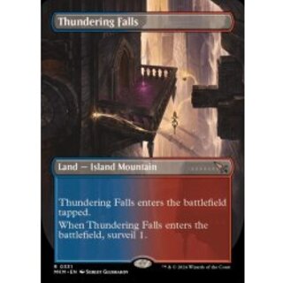 (FOIL)(フルアート)轟音の滝/Thundering Falls《英語》【MKM】 1枚