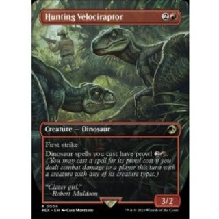 (FOIL)(フルアート)狩りをするヴェロキラプトル/Hunting Velociraptor《英語》【REX】 1枚