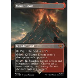 [EX+](サージFOIL)(フルアート)滅びの山/Mount Doom《英語》【LTR】 1枚