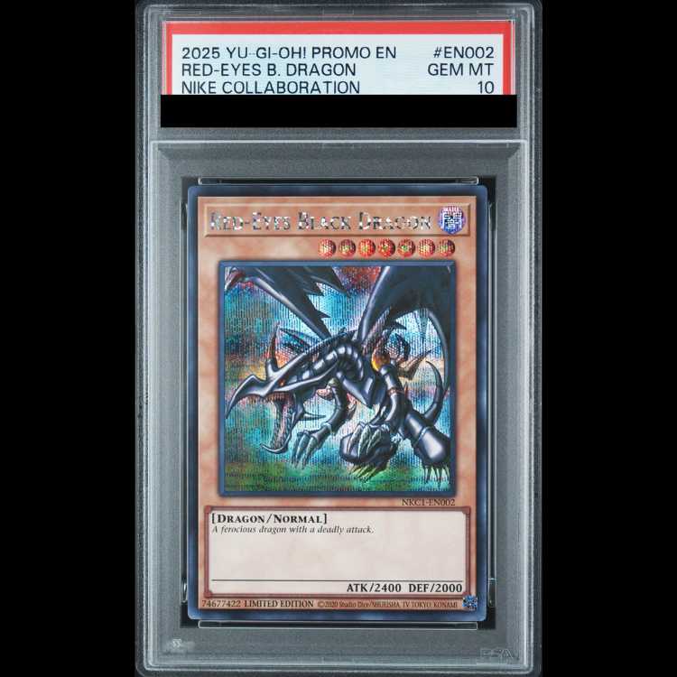 [PSA10] Red-Eyes Black Dragon (English Version/Nike Logo) [Secret] {NKC1-EN002} 1枚