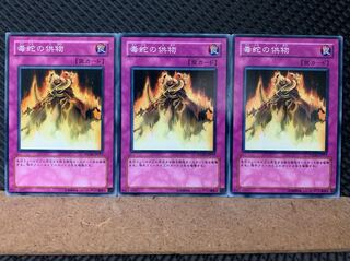 【ぽぽたん】遊戯王 6538 毒蛇の供物 3枚 ノーマル