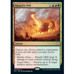 クラウスの意志/Klauth's Will《英語》【AFC】 1枚