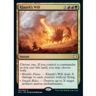 クラウスの意志/Klauth's Will《英語》【AFC】 1枚