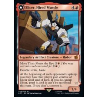 [EX+]雇われの剛力、スライサー/Slicer, Hired Muscle《英語》【BOT】 1枚