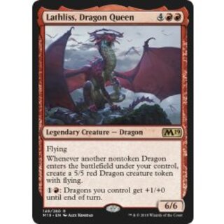 [EX+]ドラゴンの女王、ラスリス/Lathliss, Dragon Queen《英語》【M19】 1枚