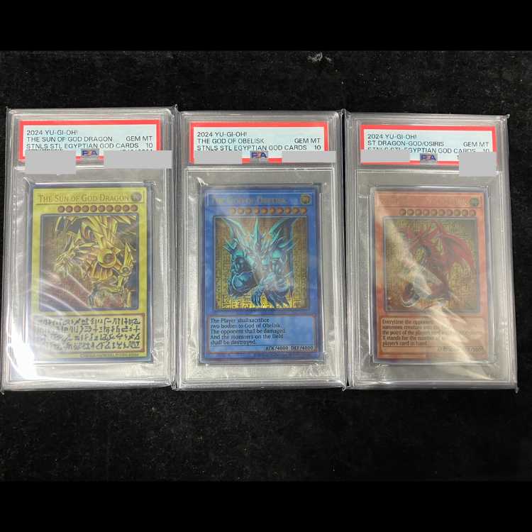PSA10】三幻神 原作絵ステンレス Ver　三枚連番セット 1枚