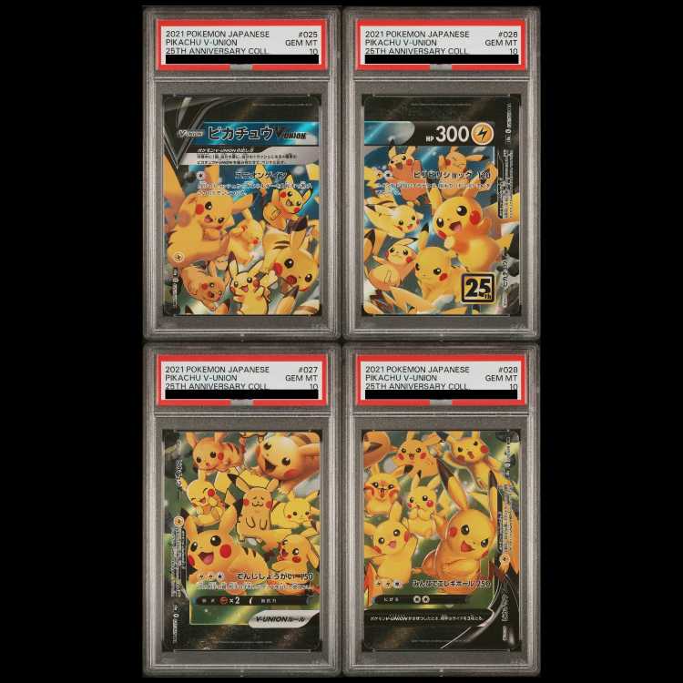 PSA10] PikachuV-UNION 《4-Card Set/25th》 (RRR) {025/028~028/028