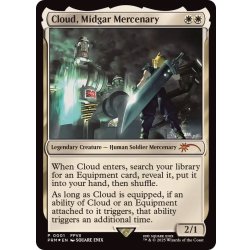 (FOIL)ミッドガルの傭兵、クラウド/Cloud, Midgar Mercenary《英語》【PRM】 1枚