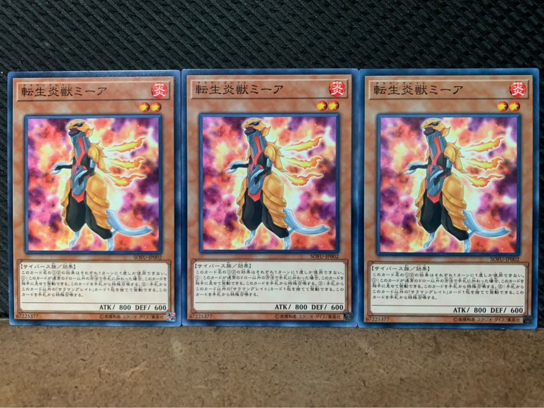 【ぽぽたん】遊戯王 9964 転生炎獣ミーア 3枚 ノーマル