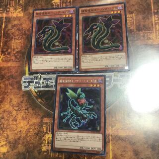 遊戯王★捕食植物オフリス・スコーピオ、ダーリング・コブラ★三枚セット★