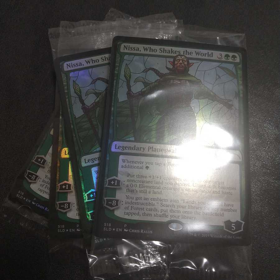 Nissa, Who Shakes the World Stained Glass