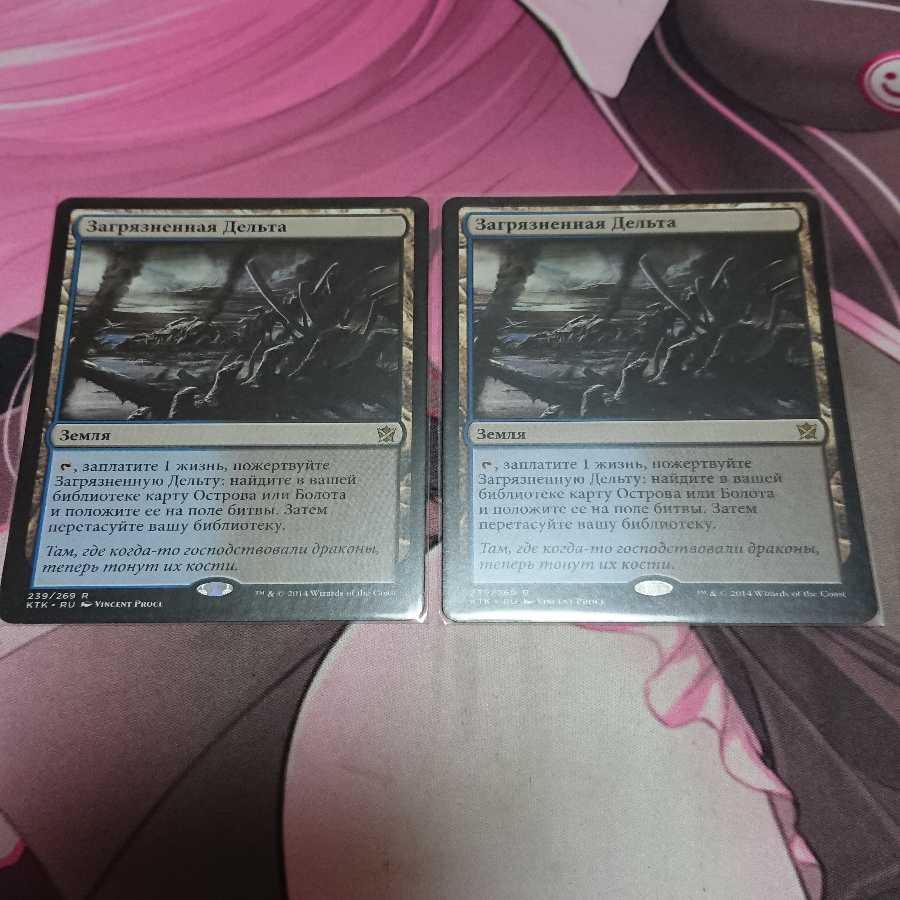 汚染された三角州 露語 2枚