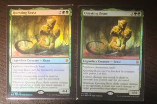 MTG  FOIL 探索する獣 ELD 英2枚