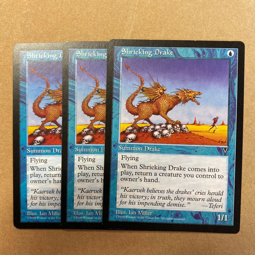 MTG Shrieking Drake 金切り声のドレイク 3枚セット b
