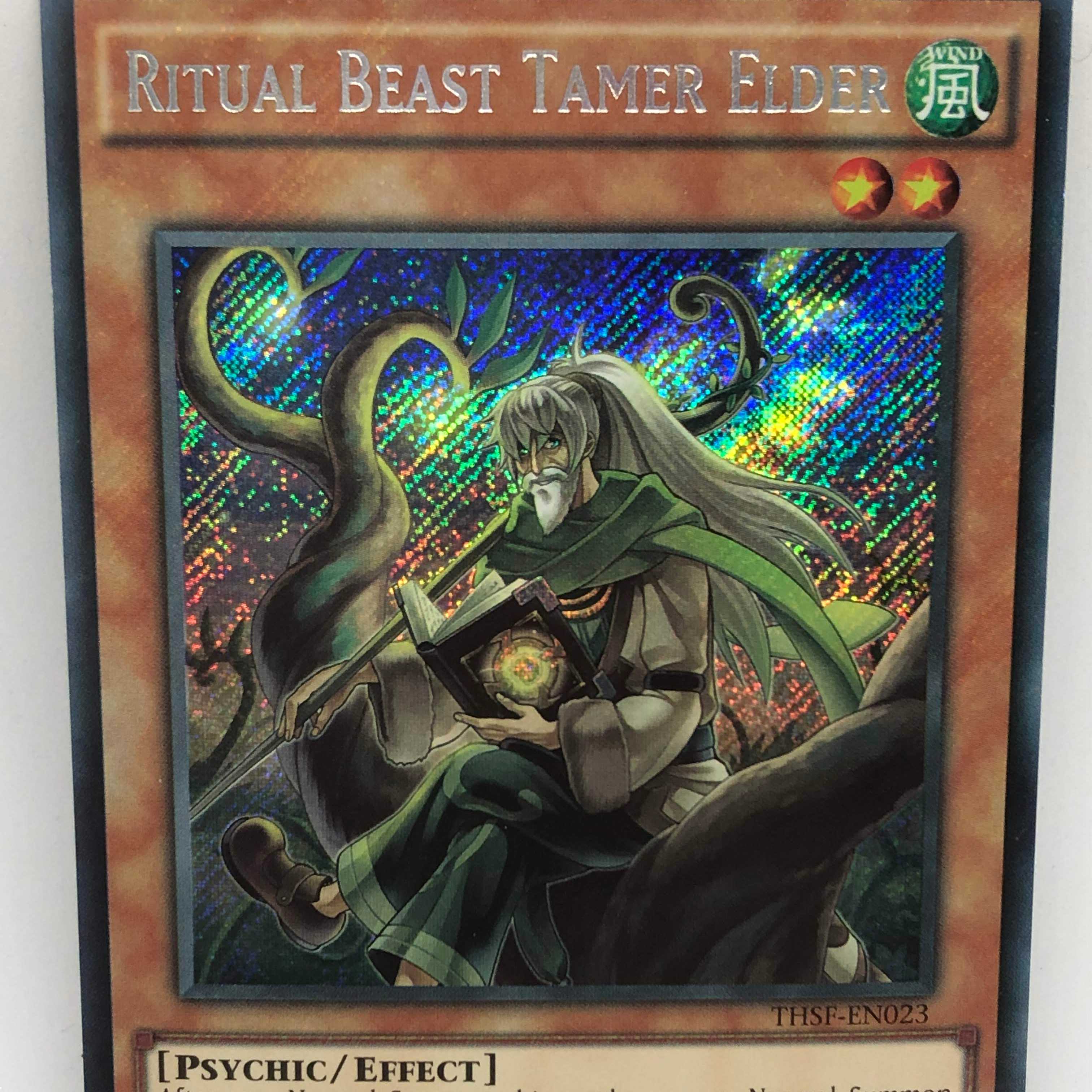 遊戯王 英語 EU版 霊獣使いの長老 1st THSF シークレット x3