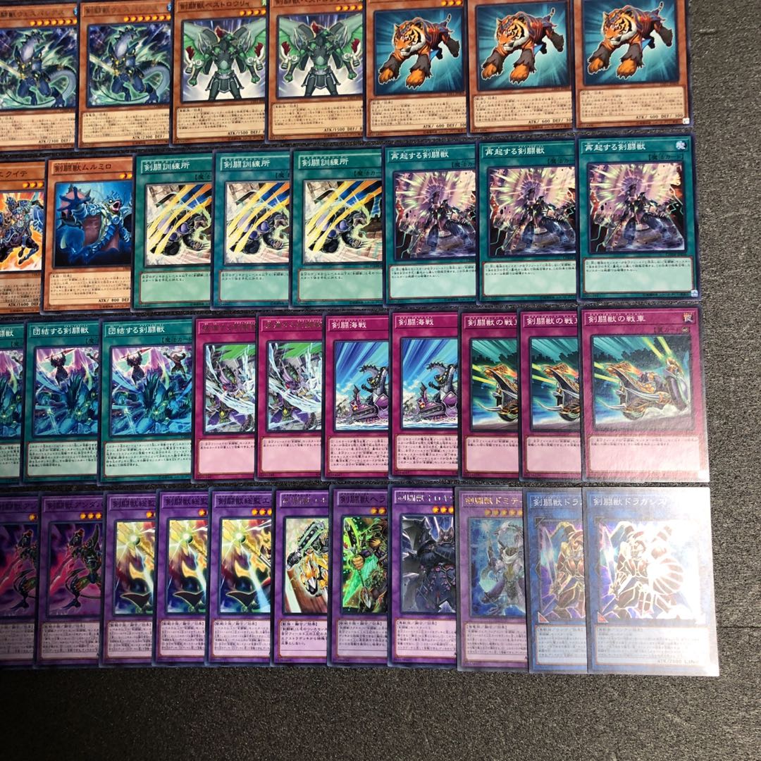 遊戯王 No.199 剣闘獣 デッキ40枚+15枚 ドラガシス ドミティアノス