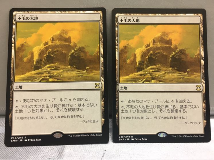 不毛の大地　2枚セット　日語