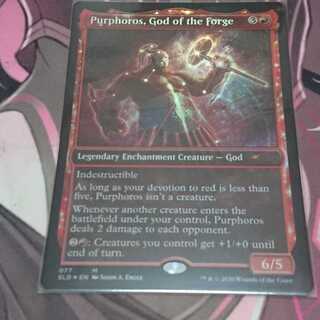 鍛冶の神、パーフォロス　THS日本語foil 英)鍛冶の神、パーフォロス / Purphoros, God of the Forge【PRM