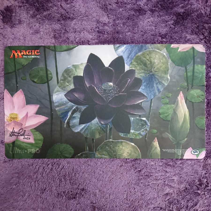 《Black Lotus》Steven Belledinサイン入りプレイマット