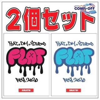 ⑥【2種セット】FLAT赤＆青　工房祭スリーブ　GRATS!×flat-工房