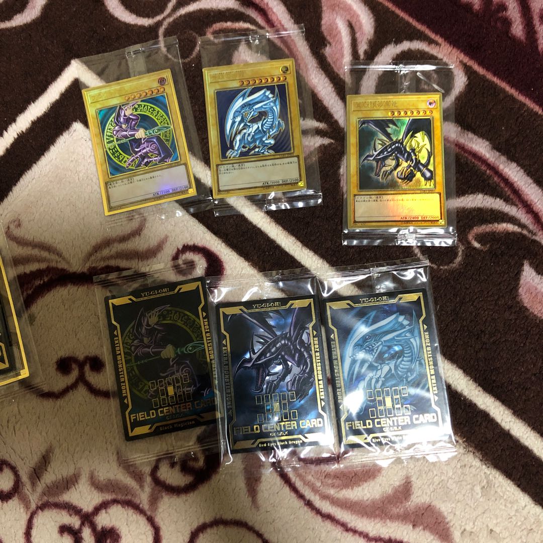 プレミアムゴールドレア 青眼の白龍 真紅眼の黒竜 ブラックマジシャン 未開封