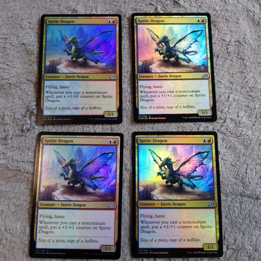 mtg スプライトのドラゴン　Foil　英語4枚