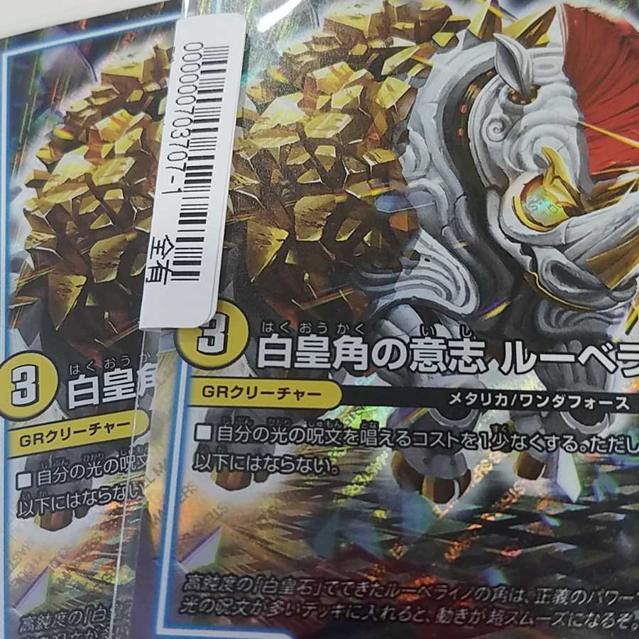 白皇角の意思 ルーベライノ