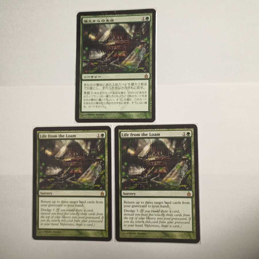 MTG　壌土からの生命　RAV版　3枚セット