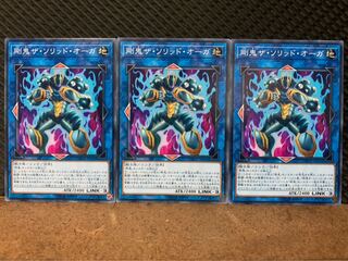 【ぽぽたん】遊戯王 10109 剛鬼ザ・ソリッド・オーガ 3枚 ノーマル