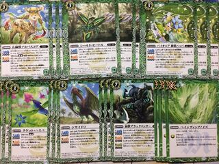 バトスピ C 神出鬼没 緑 ノーマル 21枚セット　バトルスピリッツ 21枚