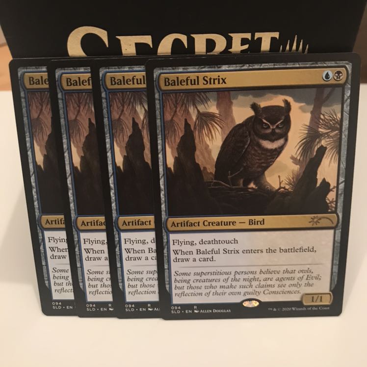 secret lair 悪意の大梟 4枚セット