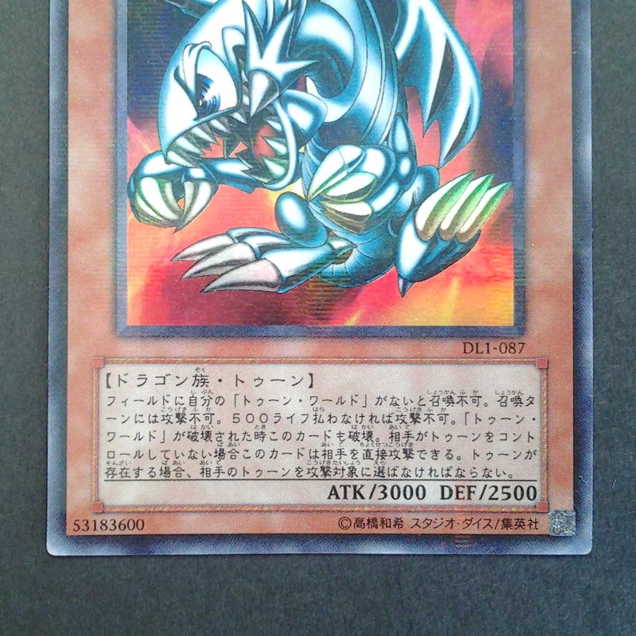 ブルーアイズ・トゥーン・ドラゴン トレカケース(フォトスタンド)付