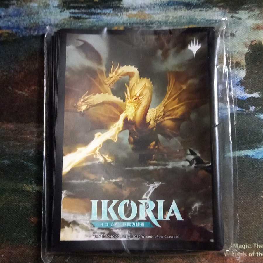 未開封品　イコリア：巨獣の棲処　BOX購入特典スリーブ「キングギドラ」40枚入