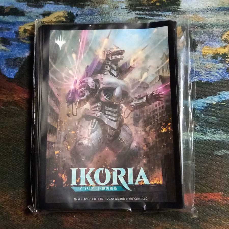 未開封品　イコリア：巨獣の棲処　BOX購入特典スリーブ「メカゴジラ」40枚入