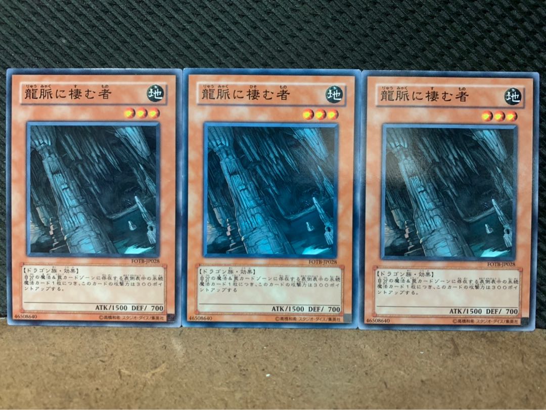 【ぽぽたん】遊戯王 10153 龍脈に棲む者 3枚 ノーマル