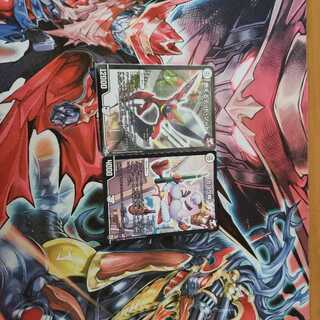 燃えるデットソードとガヨウ神