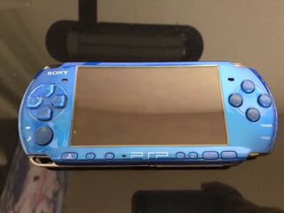 【中古】PSP 3000 本体 ブルー バッテリー欠品