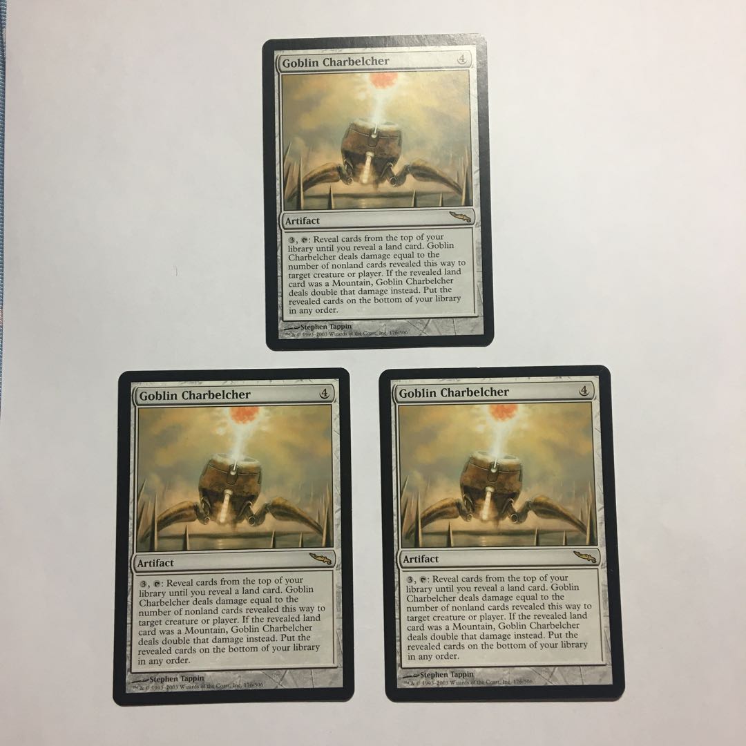 MTG Goblin Charbelcher MRD English 3-card set