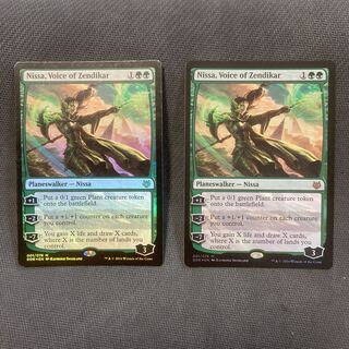 Nissa, Voice of Zendikar English foil set of 2