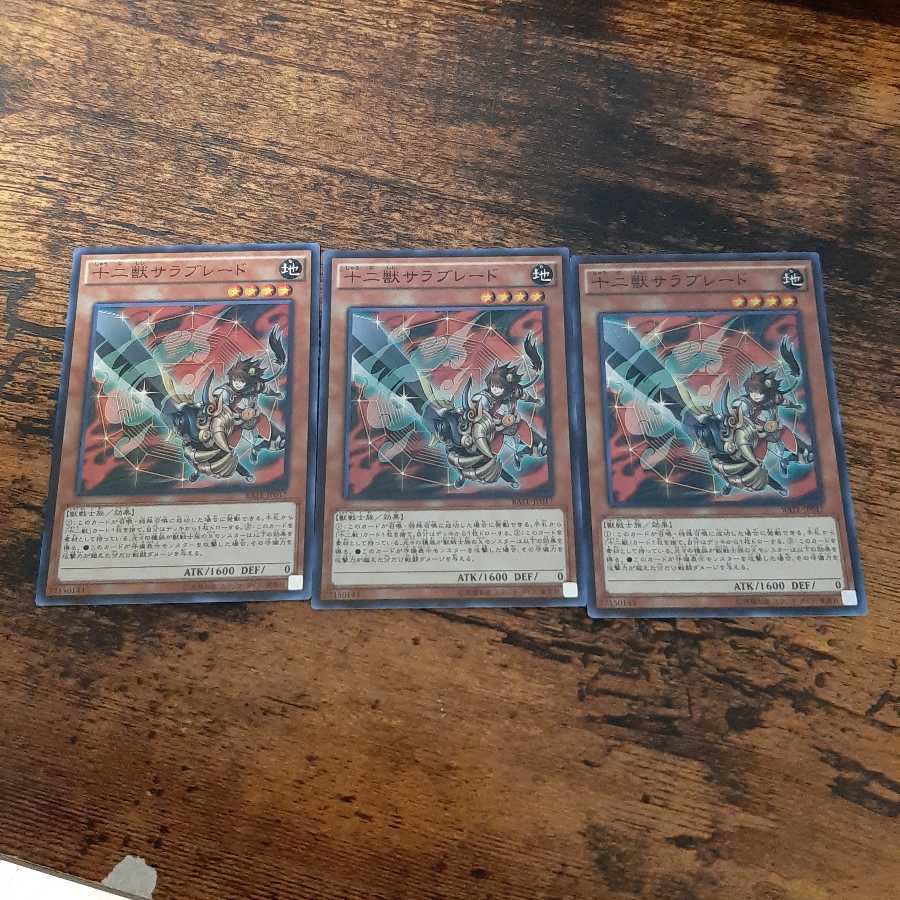 十二獣サラブレード SR３枚セット　会局付き