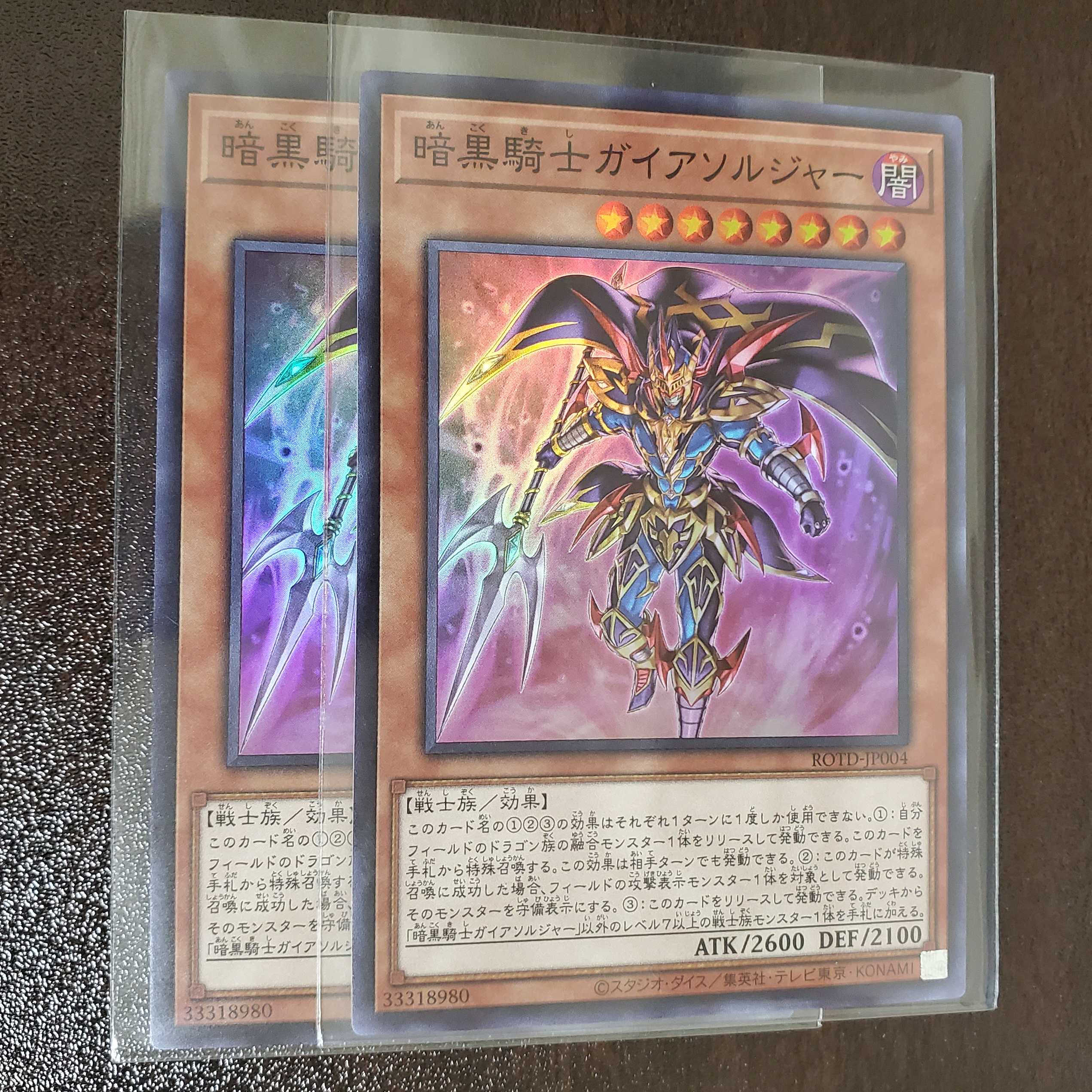 暗黒騎士ガイアソルジャー　2枚