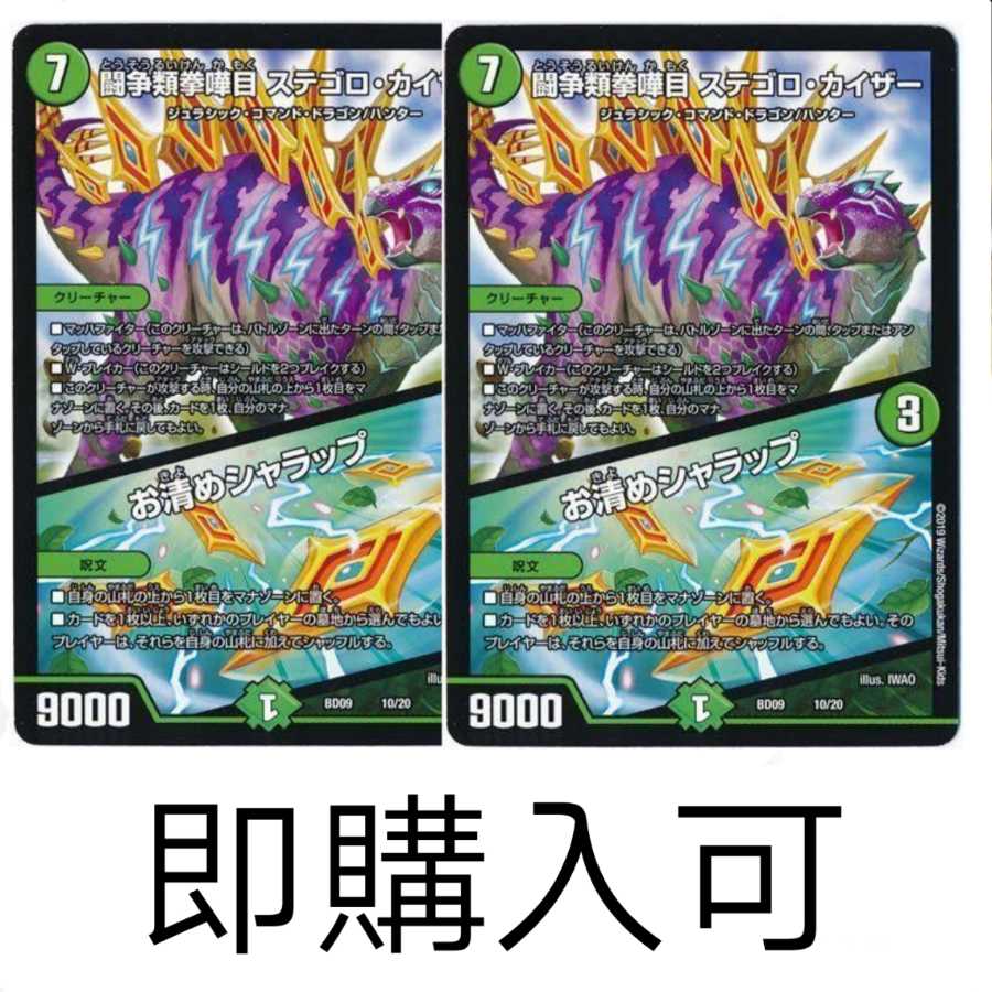 2枚 ステゴロカイザー お清めシャラップ