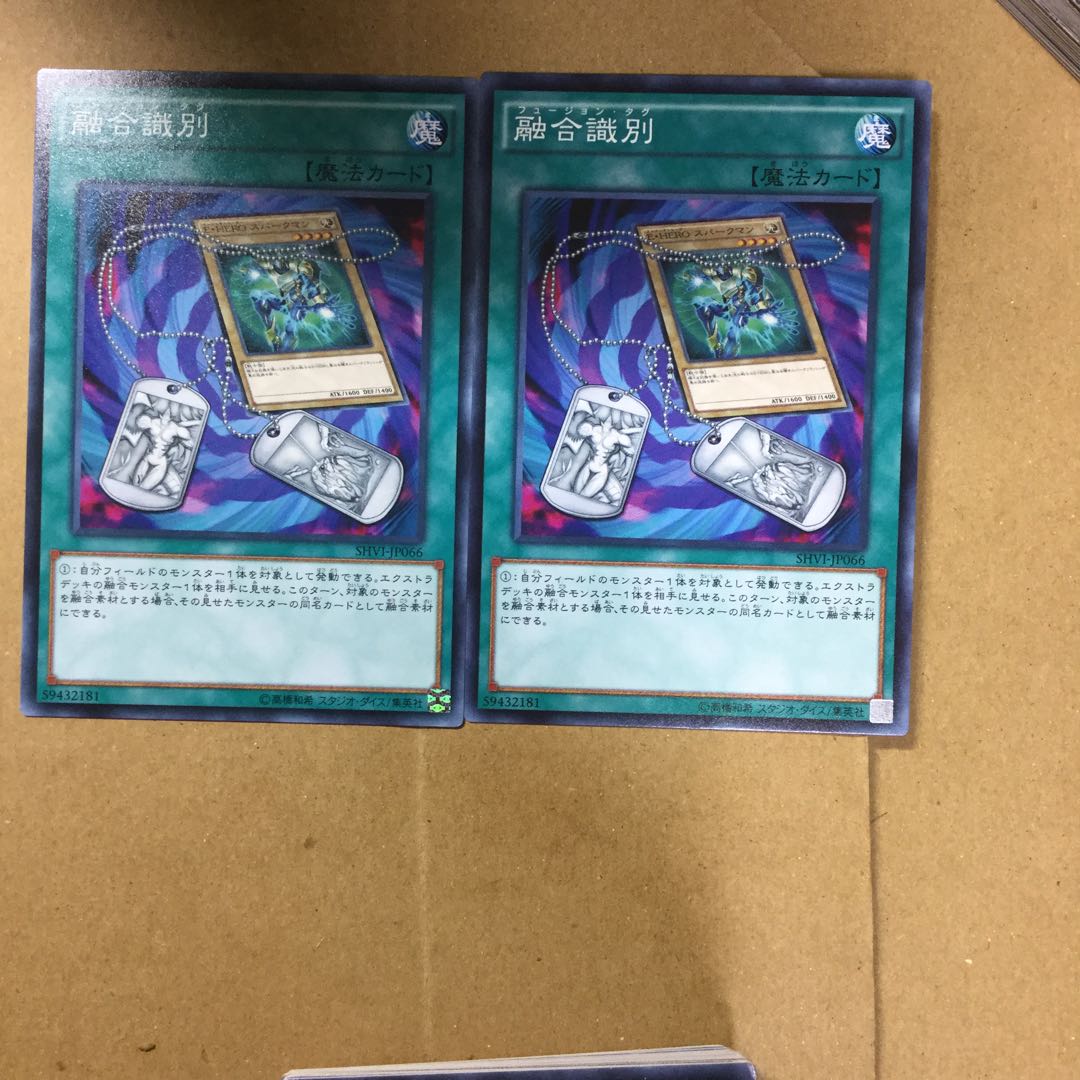 融合識別　２枚