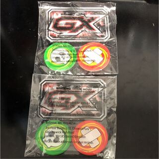 新品未開封　海外版　公式　GXマーカー　どく　やけど　アクリル製　2セット　赤