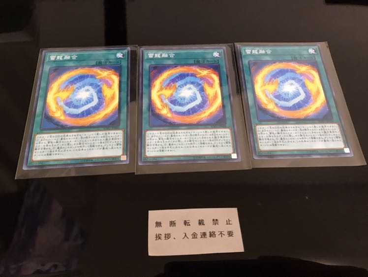 雷龍融合 ノーマル 3枚 セット A
