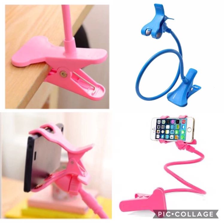 スマホ用 フレキシブルアーム スタンド フレキシブルスマホホルダー クリップ式