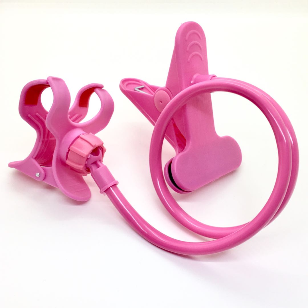 スマホ用 フレキシブルアーム スタンド ピンク 携帯 フレキシブルスマホクリップ